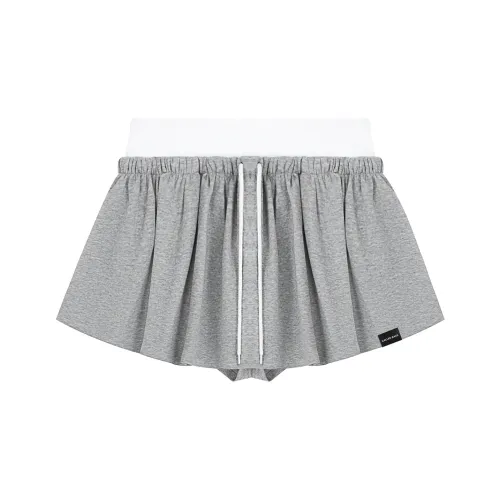 CALLED BACK Casual Short Skirts Women's Gray