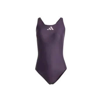 Adidas 3 Bar Logo Swimsuit One-piece Swimsuit Women's Purple