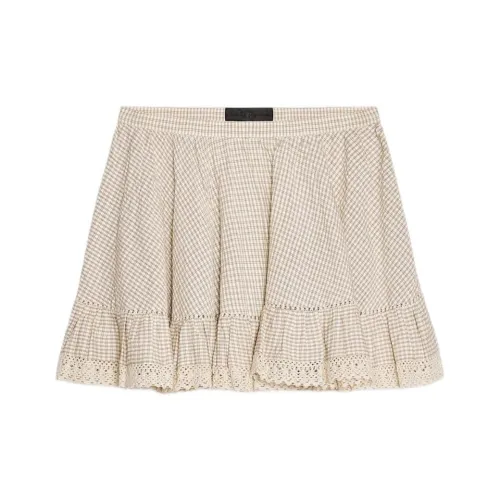 ZARA Casual Short Skirts Women's Brown/Nude