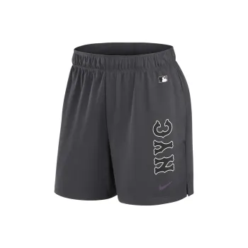 Nike MLB Collaboration Sports Shorts New York Mets Women's Gray