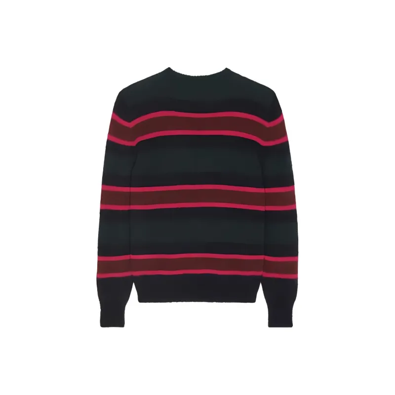 SAINT LAURENT Striped Long-Sleeved Jumper-1