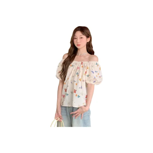 Mu Xiao Xin Puff Sleeve T Shirt Women's