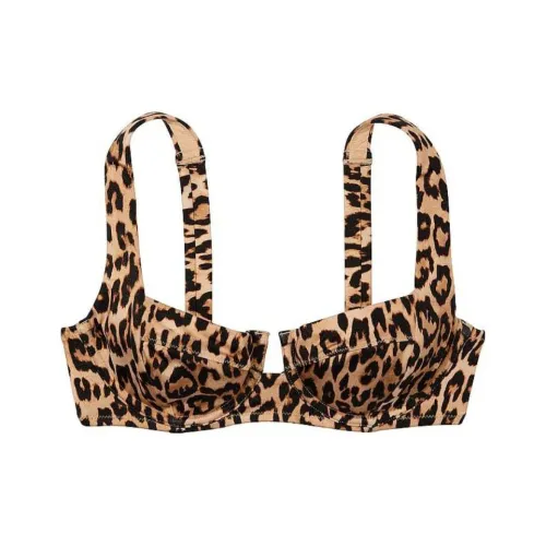 Victoria's Secret PINK Mix & Match Full Coverage Bikini Top / L Bikini Women's Leopard Print