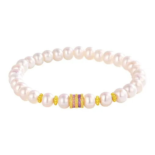 CHINA GOLD Pearl Bracelets Women's-0