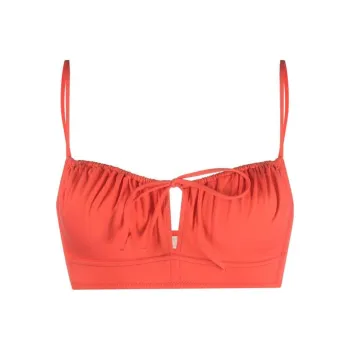 Ulla Johnson Deia Ruched Bikini Top