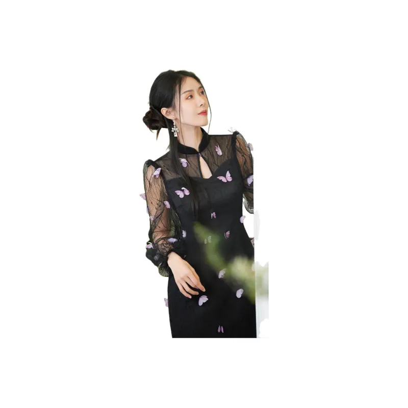 Shimiko Cheongsams Women's Butterfly Love-0