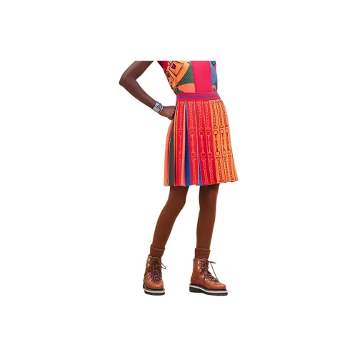 HERMES FW24 Casual Short Skirts Women's Multicolor