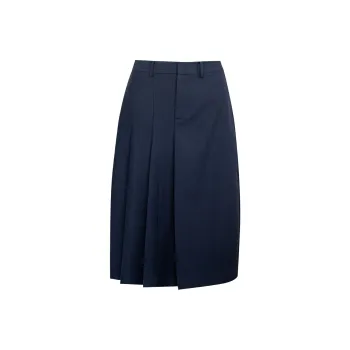 ROEYSHOUSE Casual Long Skirts Women's Dark Blue