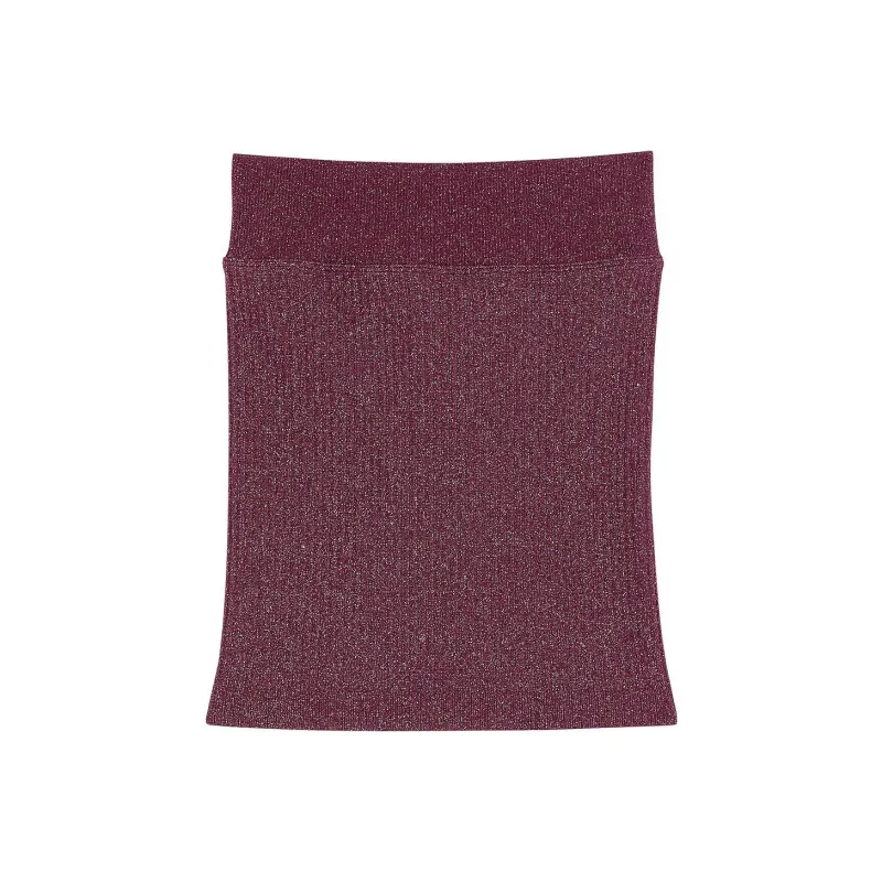 Victoria's Secret PINK Seamless Shimmer Mini Skirt/Wild Rose Bling Casual Short Skirts Women's Wild Rose Accessory-0