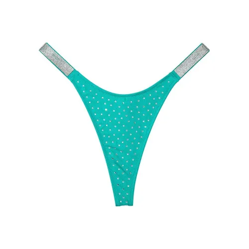 Victoria's Secret Shine Strap Thong Bikini Bottom / Capri Sea Swimming Shorts Women's Capri Sea