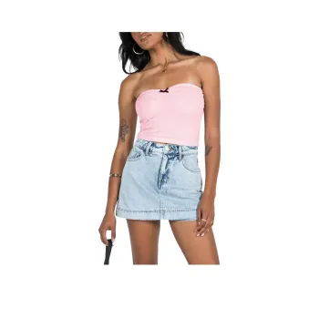 PRINCESS POLLY HEUSTON SKORT Denim Shorts Women's DENIM/Denim