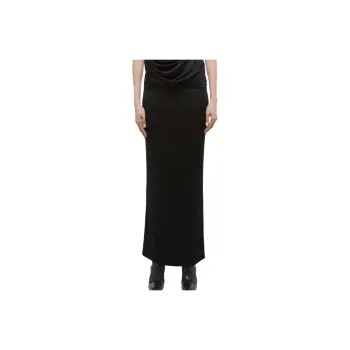 Helmut Lang SS24 Casual Long Skirt Women's Black