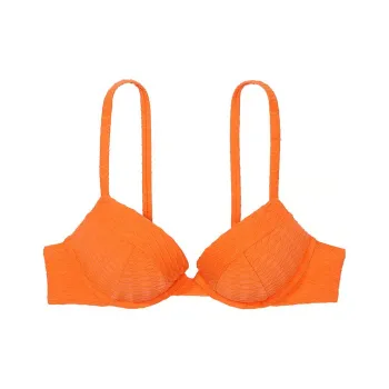 Victoria's Secret PINK Mix & Match Sexy Tee Push-Up Bikini Top / SO Bikini Women's Sun Orange