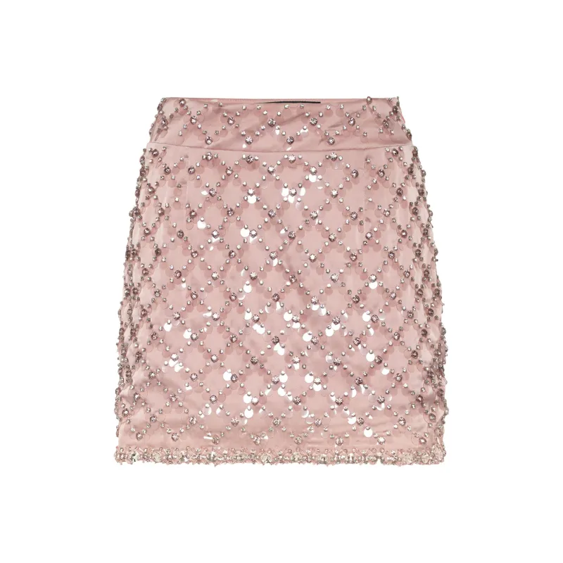PHILIPP PLEIN Paillette embellished Mini Skirt-0