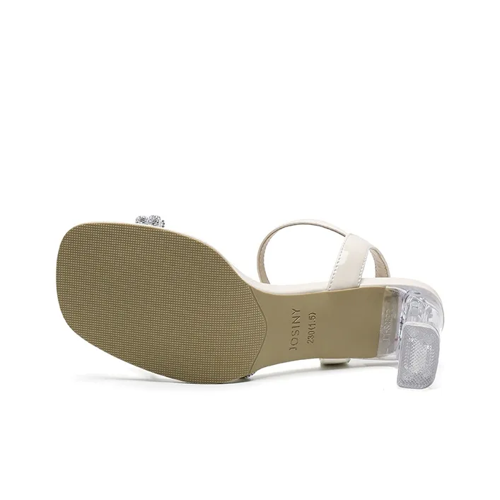 JOSINY One Strap Sandals 6CM Women's Ecru-3