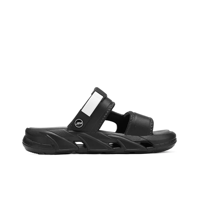 JEANSWEST Beach Sandals Men Black Warrior/Khaki Brown/Lunar Gray-3