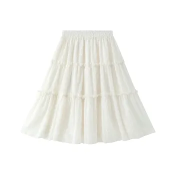 Jonah Anda Casual Long Skirt Women's Apricot