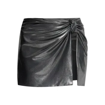 Misbhv Metallic Hollywood Mini Skirt