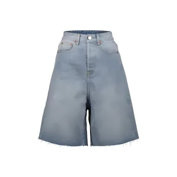 Vetements Wide-Leg Denim Shorts