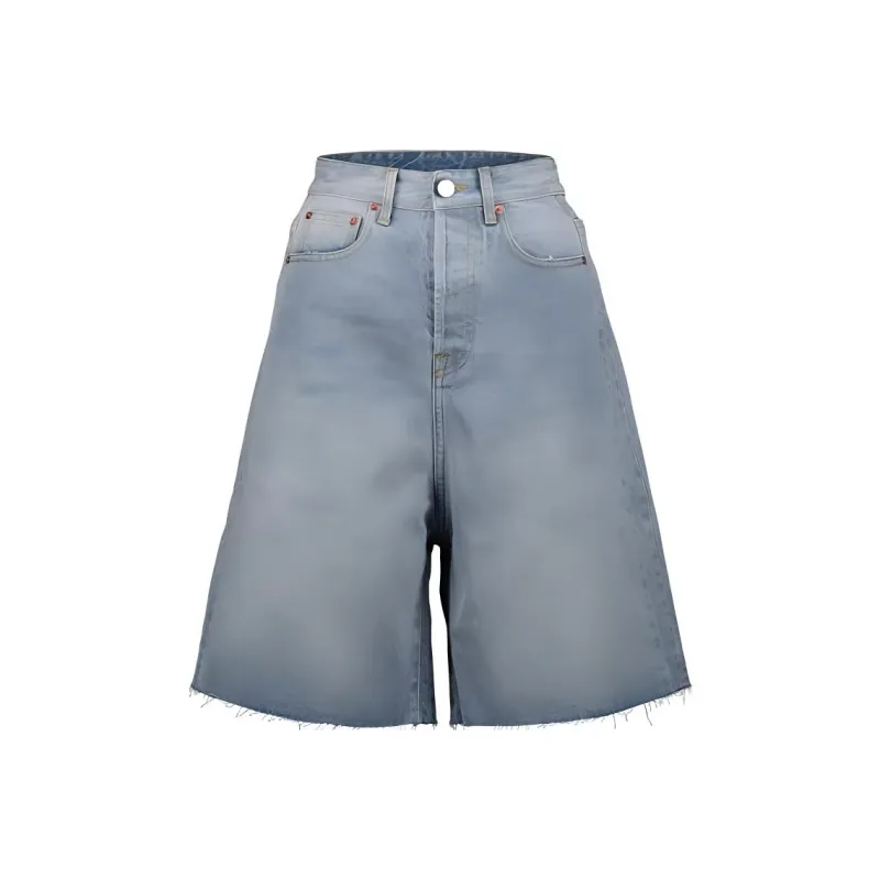Vetements Wide-Leg Denim Shorts-0
