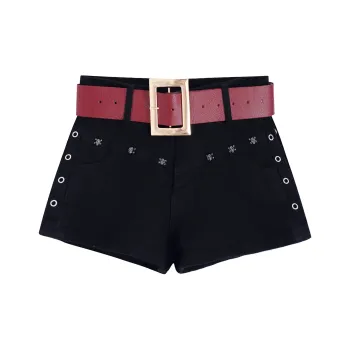 Garbege Denim Hot Pants Women's