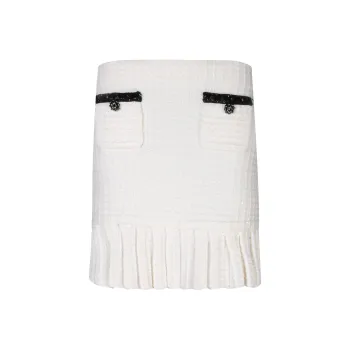 Self portrait Casual Short Skirts Women's White