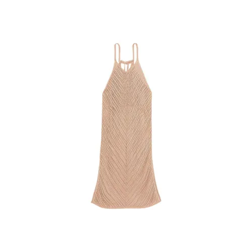 Victoria's Secret PINK Crochet Cover-Up Dress Roasted Sugar Women's Swim Dresses & Skirts