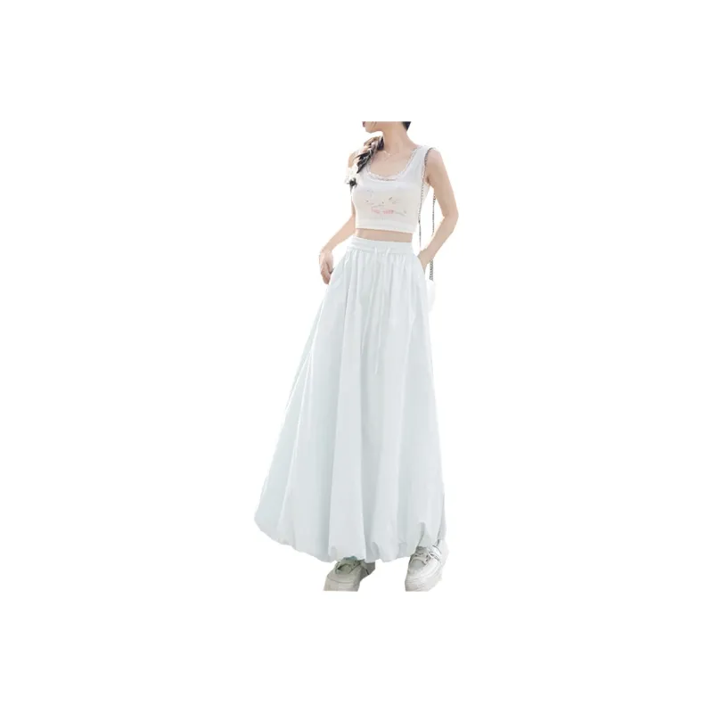 Concubine Zhu Casual Long Skirt Women's Black-2