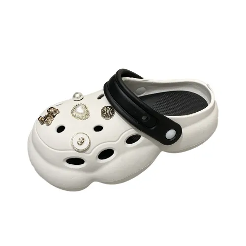 TELENT Clogs Women's White Black