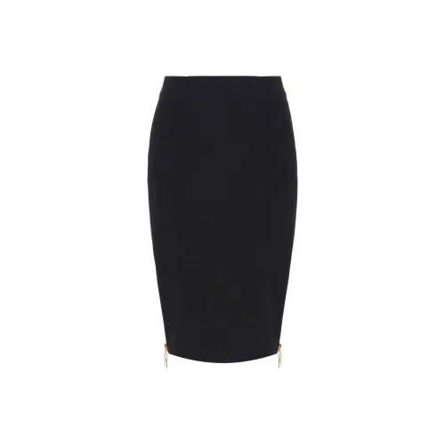 Elisabetta Franchi Zip Detailed Midi Crepe Skirt