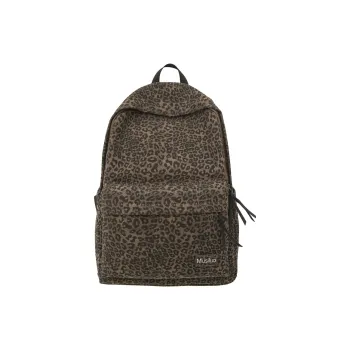 AIBAG Flannelette Backpack Small Size Unisex Brown/Blue/Black