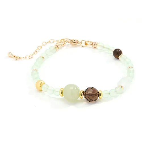 SIANNMIH Bracelets Pale Greenish White Jade Women's