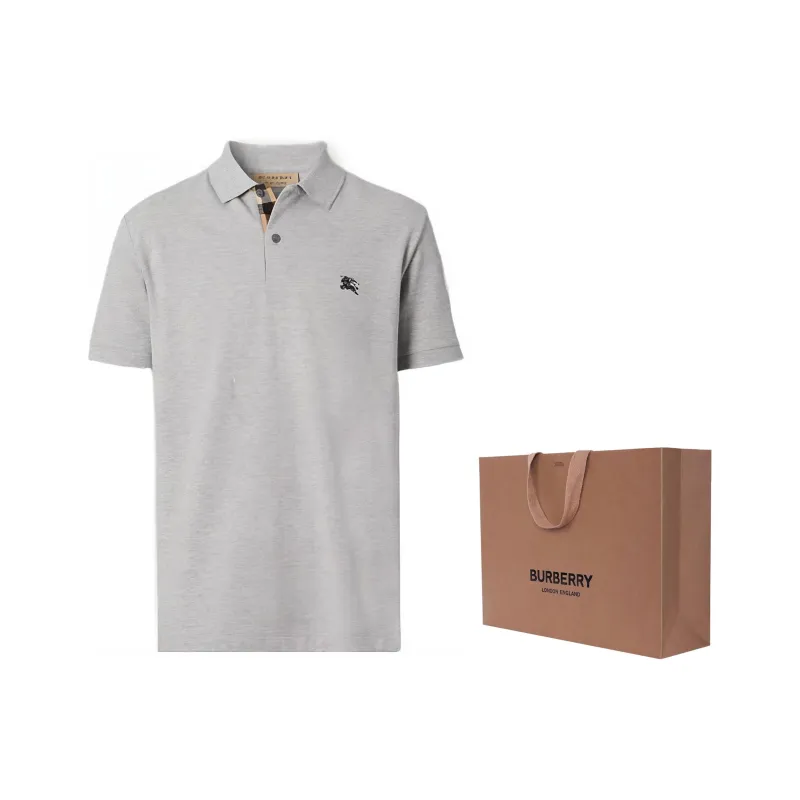 Burberry Oxford Logo Embroidered Polo-3