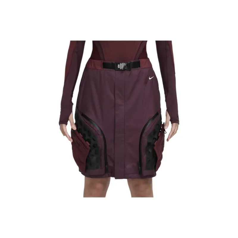 Nike ISPA Casual Short Skirts Women's Burgundy-0