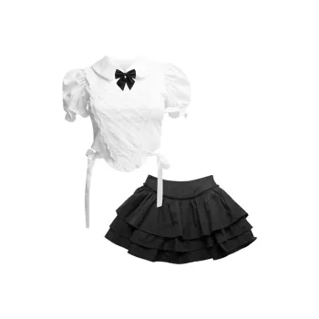 Incolore Skirt Set Women's Black+White