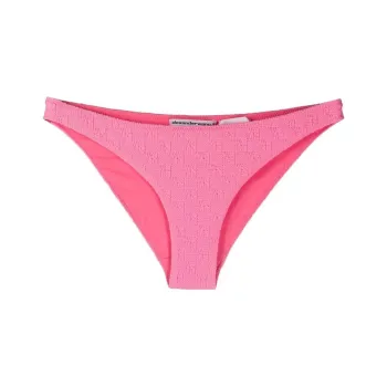 Alexander Wang Textured Logo Jersey Bikini Bottom