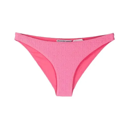 Alexander Wang Textured Logo Jersey Bikini Bottom