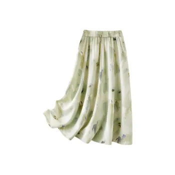IHIMI Casual Long Skirt Women's Light Lotus