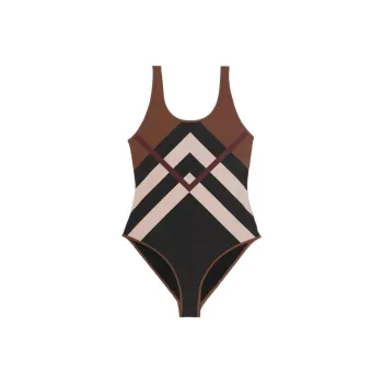 Burberry One Piece Swimsuits Women's Brown
