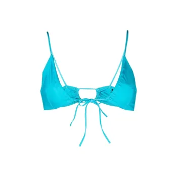Jacquemus Le Bas Tropea Swimsuit Top 'Turquoise'