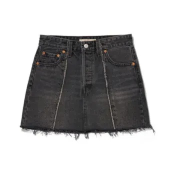Levi's Denim Short Skirts Women's Black