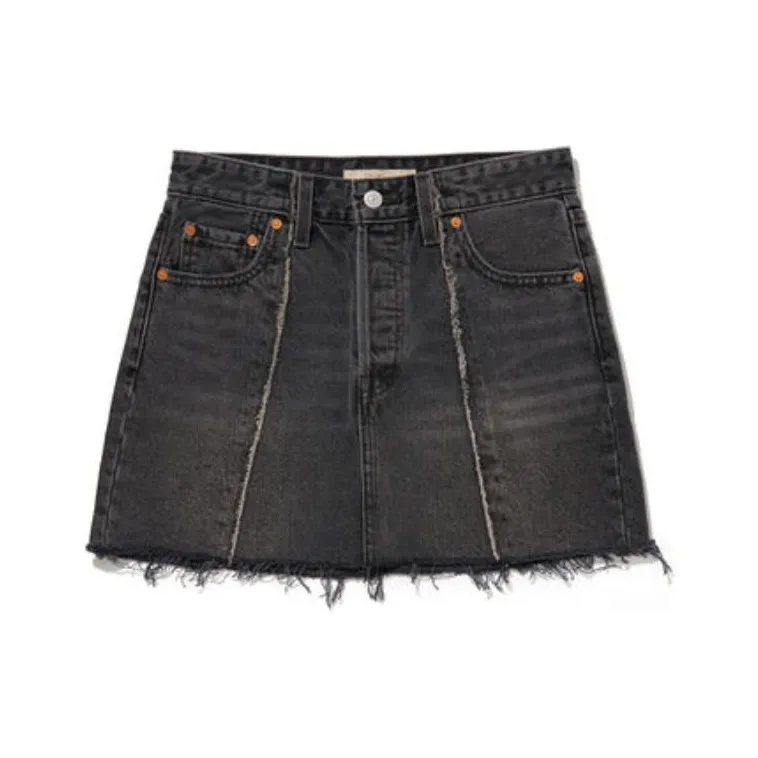 Levi's Denim Short Skirts Women's Black-0