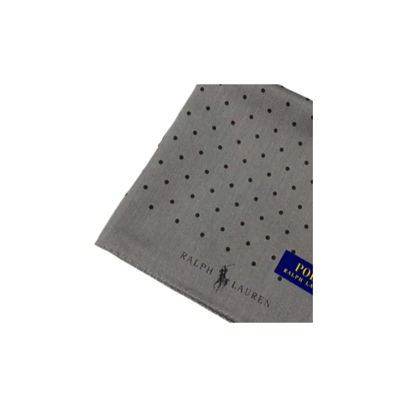 Polo Ralph Lauren Cotton Silk Scarves Unisex Gray-2