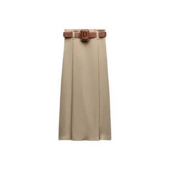 ZARA Casual Long Skirts Women's Tan