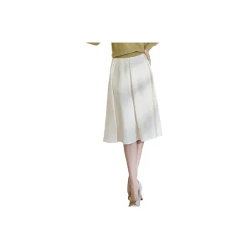 ROEYSHOUSE Casual Long Skirts Women's Ecru