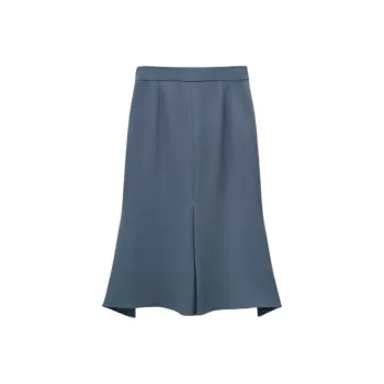 INSUN Casual Long Skirt Women's Ice Blue