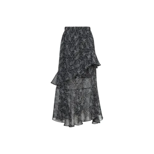 MEIYANG Casual Long Skirts Women's Black