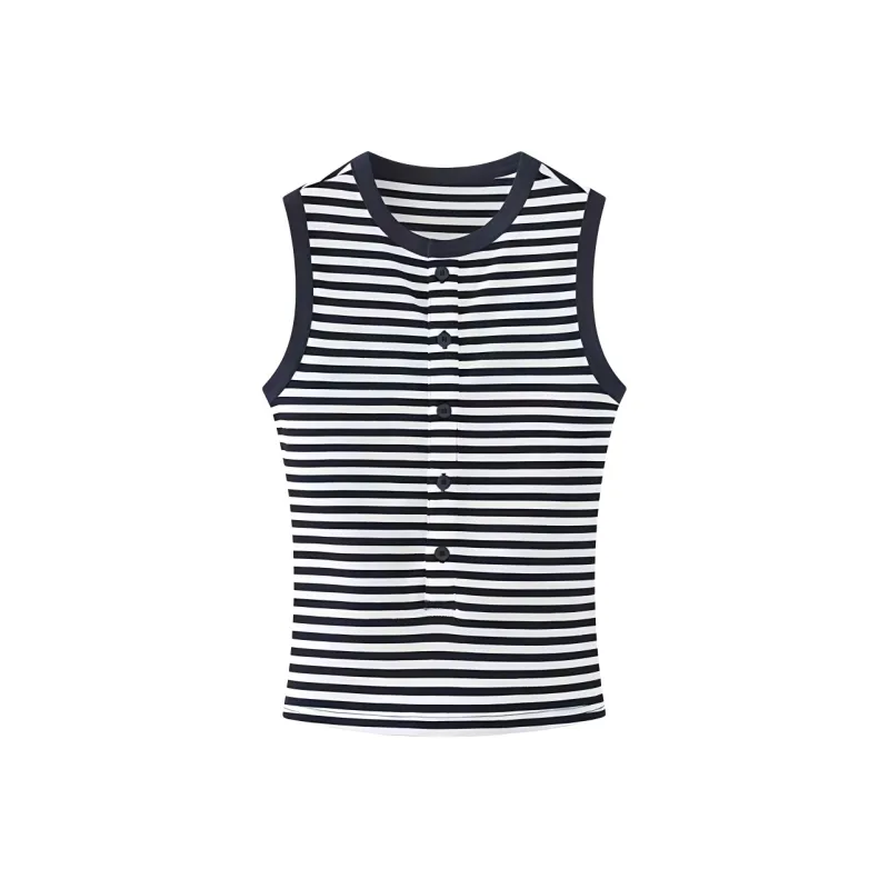 DOKZB Tank Tops Women's Navy Blue-0