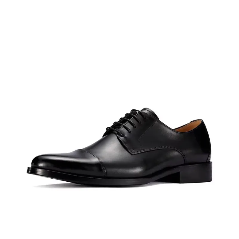 Bansley Dress Shoes Unisex Low Top Black-1