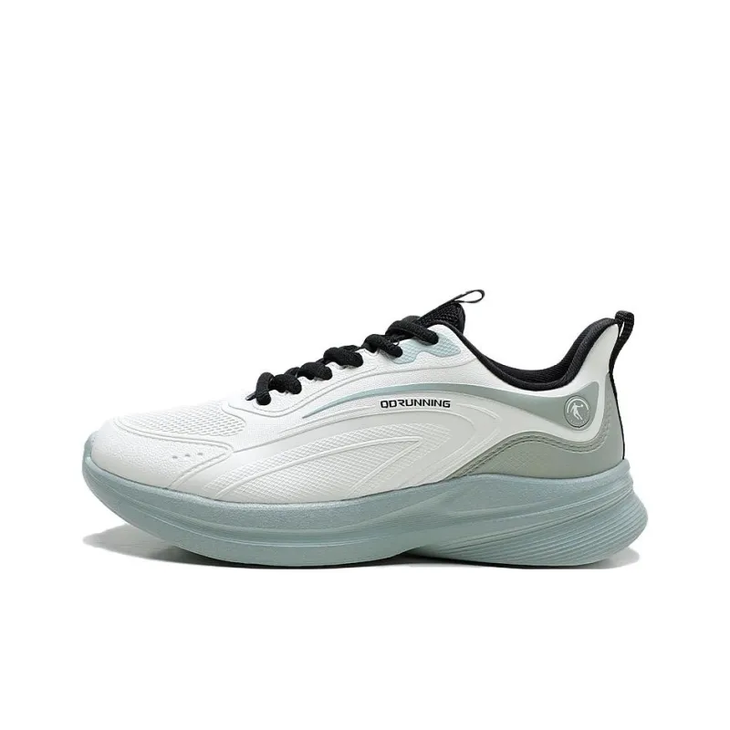 QIAODAN Anti Slip Wear Resistant Low Top Casual Running Shoes Men's Beige Green-0